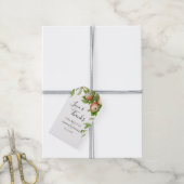 Äpfel in Aquarellform Hochzeit Geschenkanhänger (Mit Garn)