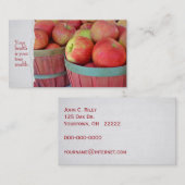Äpfel in Buschkörben Visitenkarte (Vorne/Hinten)