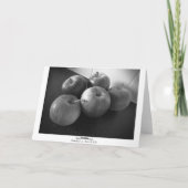 Äpfel in der Küche Karte (Rückseite)