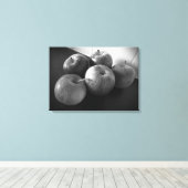 Äpfel in der Küche Leinwanddruck (Insitu (Holzboden))
