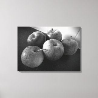 Äpfel in der Küche Leinwanddruck