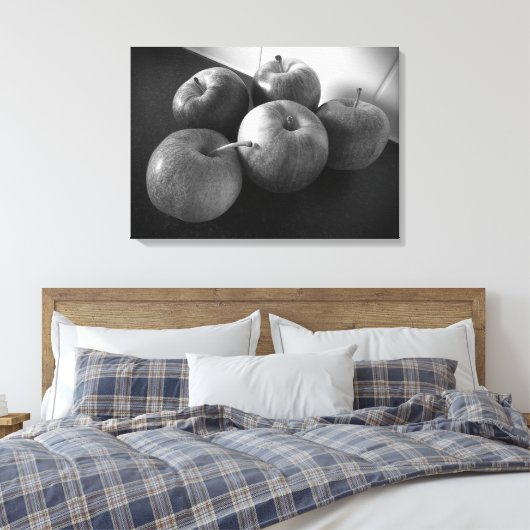 Äpfel in der Küche Leinwanddruck (Insitu (Schlafzimmer))