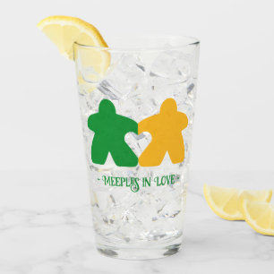 Äpfel in der Liebe, Grün und Gelb Glas