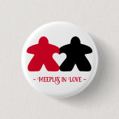 Äpfel in der Liebe, Rot und Schwarz Button (Vorderseite)