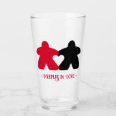 Äpfel in der Liebe, Rot und Schwarz Glas (Vorderseite)