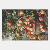 Äpfel in einem Basket mit Stillleben Geschenkpapier Set (Vorderseite 3)