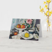 Äpfel in einer weißen Fruchtschale | George Leslie Karte (Gelbe Blume)