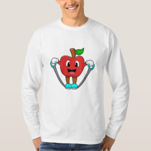 Apfel in Fitness mit Seil T-Shirt