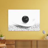 Apfel in Grautönen Leinwanddruck (Insitu (Wohnzimmer))