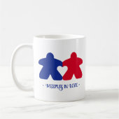 Äpfel in Liebe, Blau und Rot Tasse (Links)