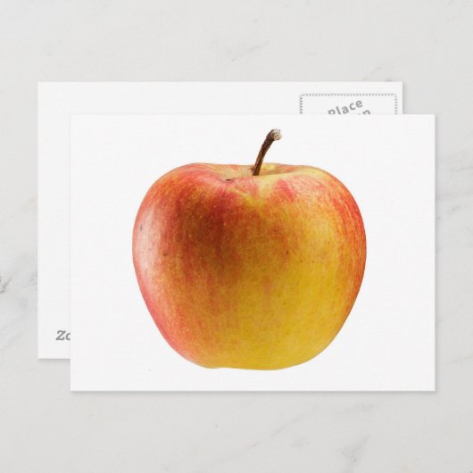 Apfel in mehrfarbigen Farben Postkarte (Vorne/Hinten)