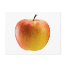 Apfel in mehrfarbigen Farben