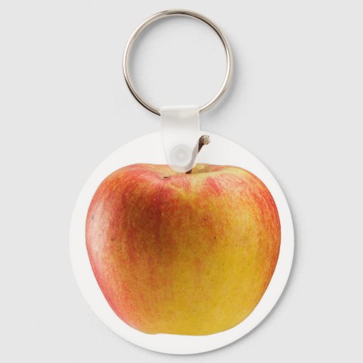 Apfel in mehrfarbigen Farben Schlüsselanhänger (Vorderseite)