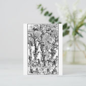 Äpfel in Obstgärten pflücken Postkarte (Stehend Vorderseite)