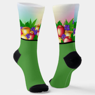 Äpfel in Vase Socken
