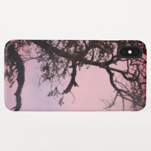 Apfel iPhone x Case TREE IN SUNSET DESIGN (Rückseite (Horizontal))