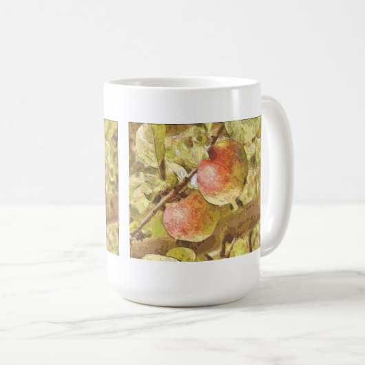 ÄPFEL KAFFEETASSE (VorderseiteRechts)