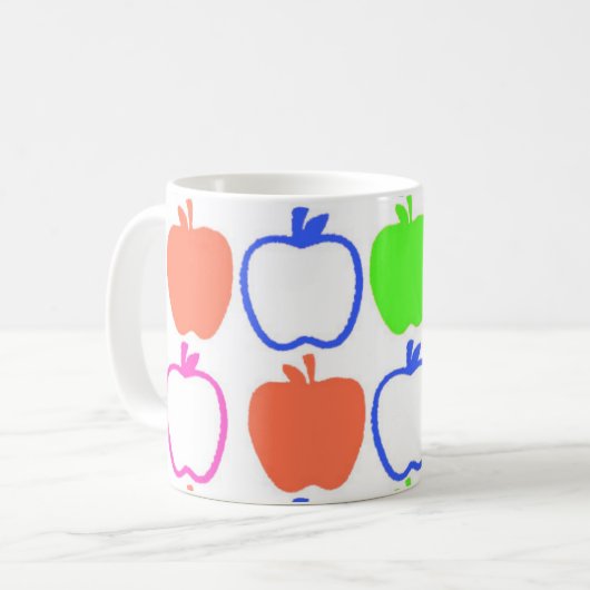 Äpfel Kaffeetasse (Vorderseite Links)
