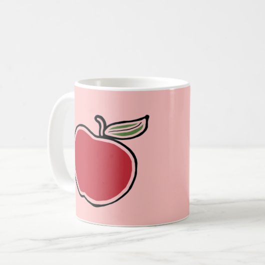 Apfel Kaffeetasse (Vorderseite Links)