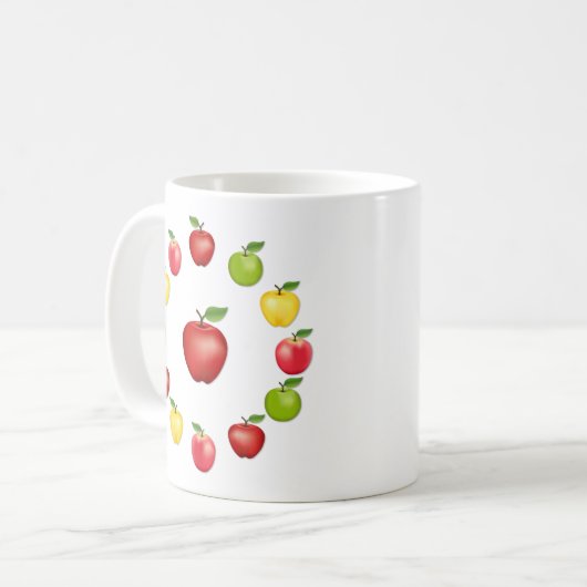 Äpfel Kaffeetasse (Vorderseite Links)