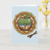 Apfel Karte (Gelbe Blume)