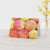 Äpfel Karte (Gelbe Blume)