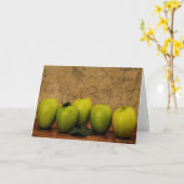 Äpfel Karte (Gelbe Blume)