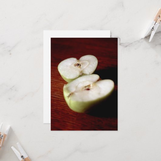Apfel Karte (Vorderseite/Rückseite Beispiel)