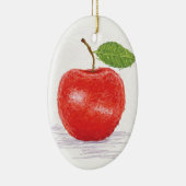 Apfel Keramik Ornament (Rechts)