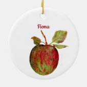 Apfel Keramik Ornament (Hinten)