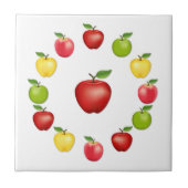 Äpfel Keramik Tile Fliese (Vorderseite)