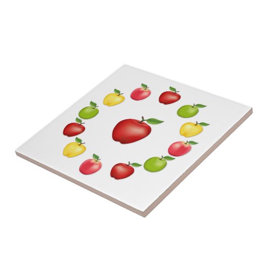 Äpfel Keramik Tile Fliese (Seite)