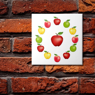 Äpfel Keramik Tile Fliese