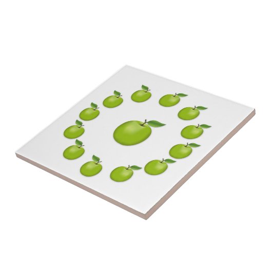 Apfel Keramik Tile Fliese (Seite)