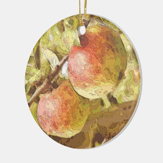 ÄPFEL KERAMIKORNAMENT (Links)