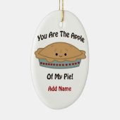 Apfel Keramikornament (Rechts)