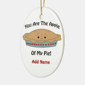 Apfel Keramikornament (Links)