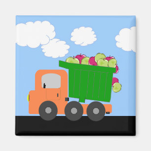 Apfel-Kipper (orange) Magnet