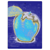 Apfel Klemmbrett (Rückseite)