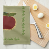 Äpfel Küchentuch (Viertel Falte)