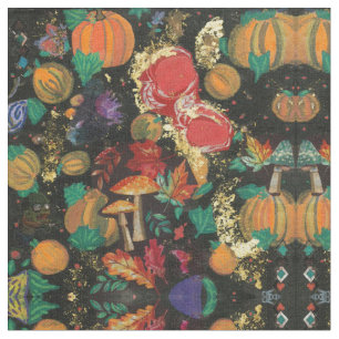 Apfel & Kürbisgewürz Herbst Stoff