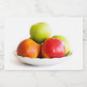 Äpfel Lebensmitteletikett (Einzelnes Label)