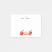 Äpfel Lehrername Post-it Klebezettel (Vorderseite)