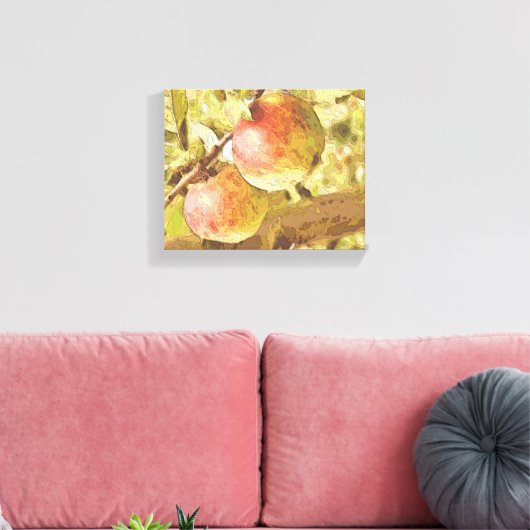 ÄPFEL LEINWANDDRUCK (Insitu (Wohnzimmer))