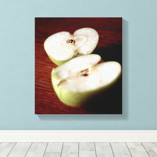 Apfel Leinwanddruck (Insitu (Holzboden))
