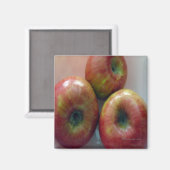Äpfel Magnet (Vorderseite/Rückseite)