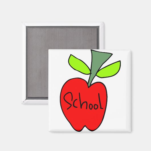 Äpfel Magnet (Vorderseite/Rückseite)