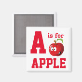 Apfel Magnet (Vorderseite/Rückseite)