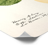 Apfel (Malus Domestica) Fruchtfarben Poster (Ecke)