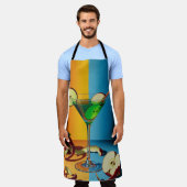 Apfel Martini Pop Art Schürze (Getragen)